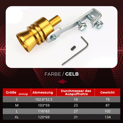 🔥Heißer Verkauf🔥Bilens eksosrør Oversized Roar Maker