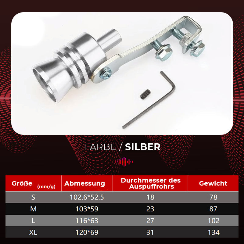 🔥Heißer Verkauf🔥Bilens eksosrør Oversized Roar Maker