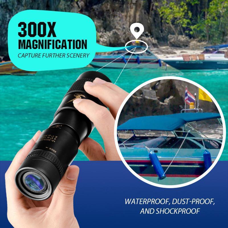 🔥Hot Sale🔥🔭4K 10-300X40mm Super Telefoto Zoom Monokular Teleskop