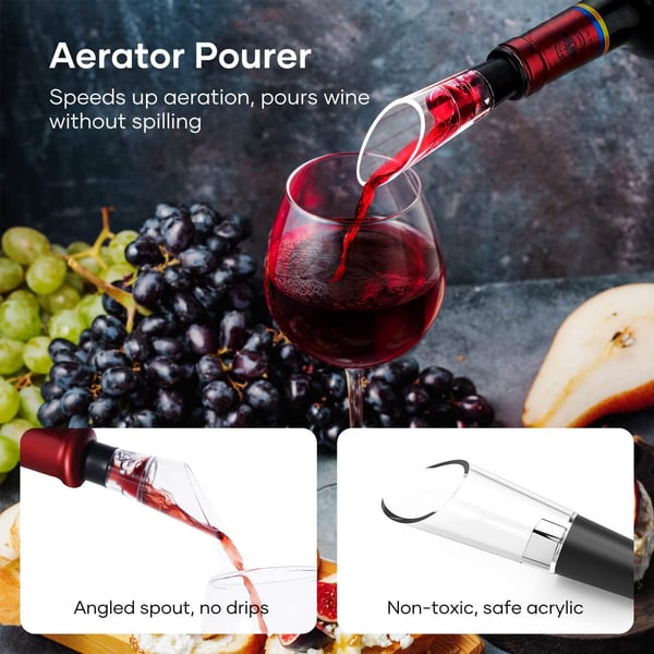 🍾 50% RABATT! 🍷 Satz Elektrischer Flaschenöffner – Kabellos, Automatische Drehung & Ergonomisches Design für Einfaches Öffnen ⚡