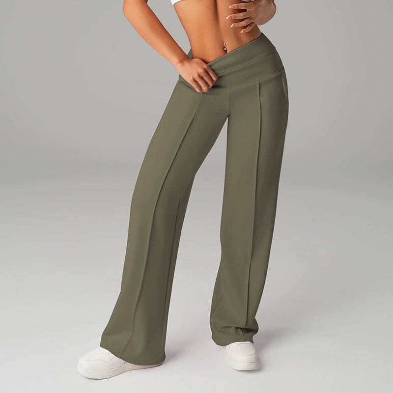 👖 60% RABATT! 💃 Damen Straight-Leg-Hose – Hoher Bund, Bequemer Stretchstoff & Vielseitige Farbauswahl ✨