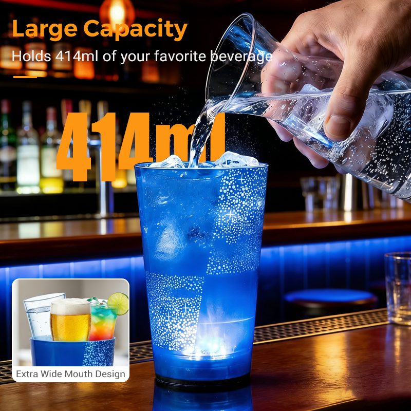 Leuchtender Red Bull Becher mit Strohhalm – Für Partys, Bars & Veranstaltungen 🥤✨