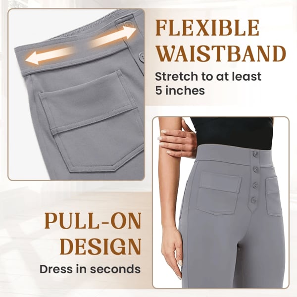 🔥Letzter Tag 50% RABATT🔥2026 NEUE Damen Casual High Waist Stretch Hose 2