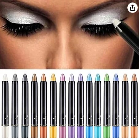 💥Heißer Verkauf - 49% RABATT💥15 Farben Highlighter Lidschatten Stift wasserfest Glitzer Augen Make-up Eyeliner Stift