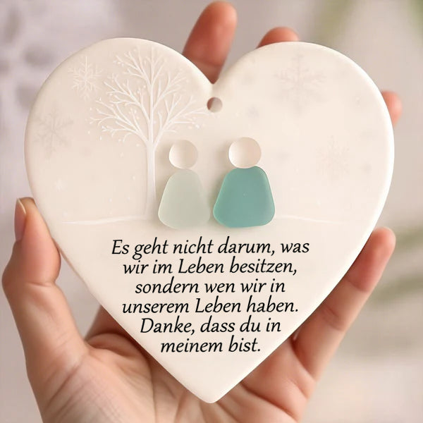 ⏳Letzter Tag Verkauf 70% Rabatt⏰Herzförmige Meerglas-Freundschaftsdekoration🌊✨Geformt von der Natur & handgefertigt💝