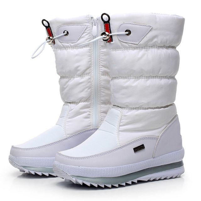 ❄️Kostenloser Versand❄️Premium wasserdichte, rutschfeste Kunstfell-Schneestiefel für Damen