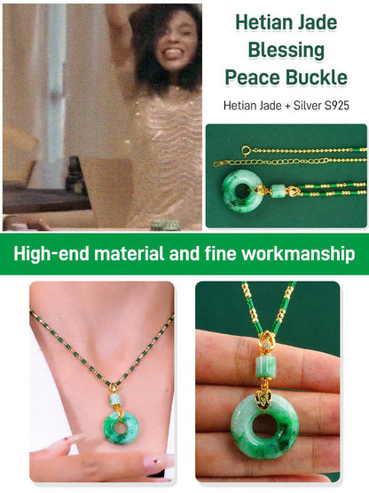 Hetian Jade Gebet Frieden Schnalle