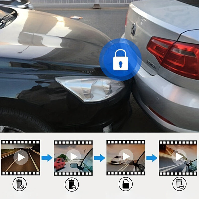 🔥Dashcam mit 170° Weitwinkel und 1080p Doppelobjektiv