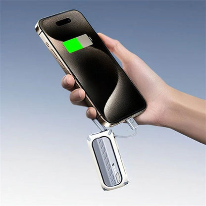 3-In-1 5000mAh Mini Power Bank with Rotating Foldable Interface