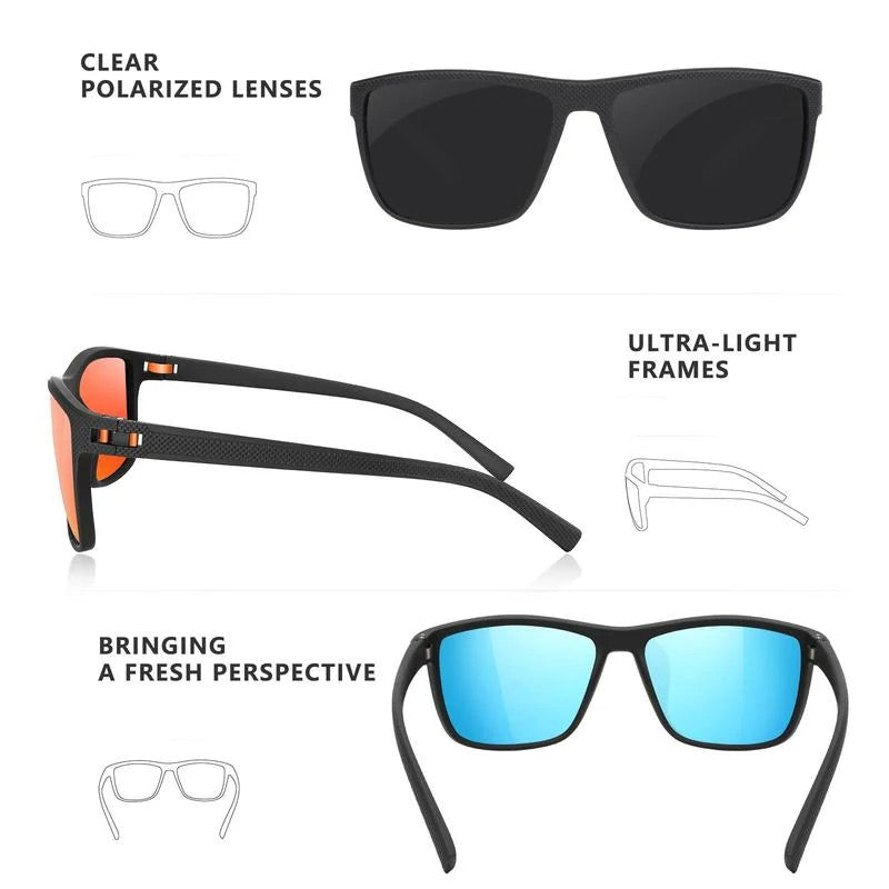 Trendige polarisierte Unisex-Sonnenbrille