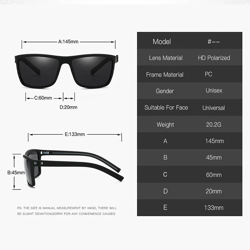 Trendige polarisierte Unisex-Sonnenbrille