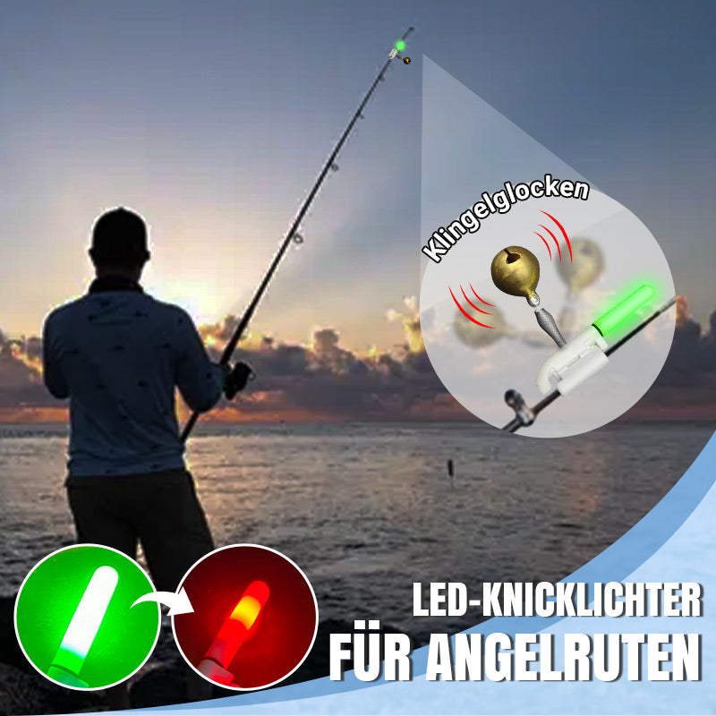 🎣LED-Knicklichter für Angelruten mit Alarmglocke🔥