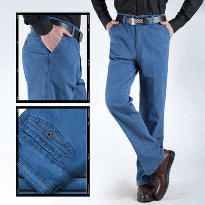 👖Herrenjeans mit hoher Taille und gerader Passform