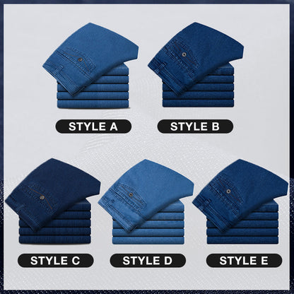👖Herrenjeans mit hoher Taille und gerader Passform