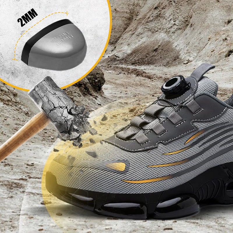 🔥 2025 HEISSER VERKAUF 60% RABATT! 🔥Schlag- und stichfeste Sicherheitsschuhe mit Drehknopf