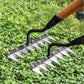 🔥Befristetes Angebot🍂5/6/7/8 Unkrautrechen mit Gartenzähnen aus Karbonstahl