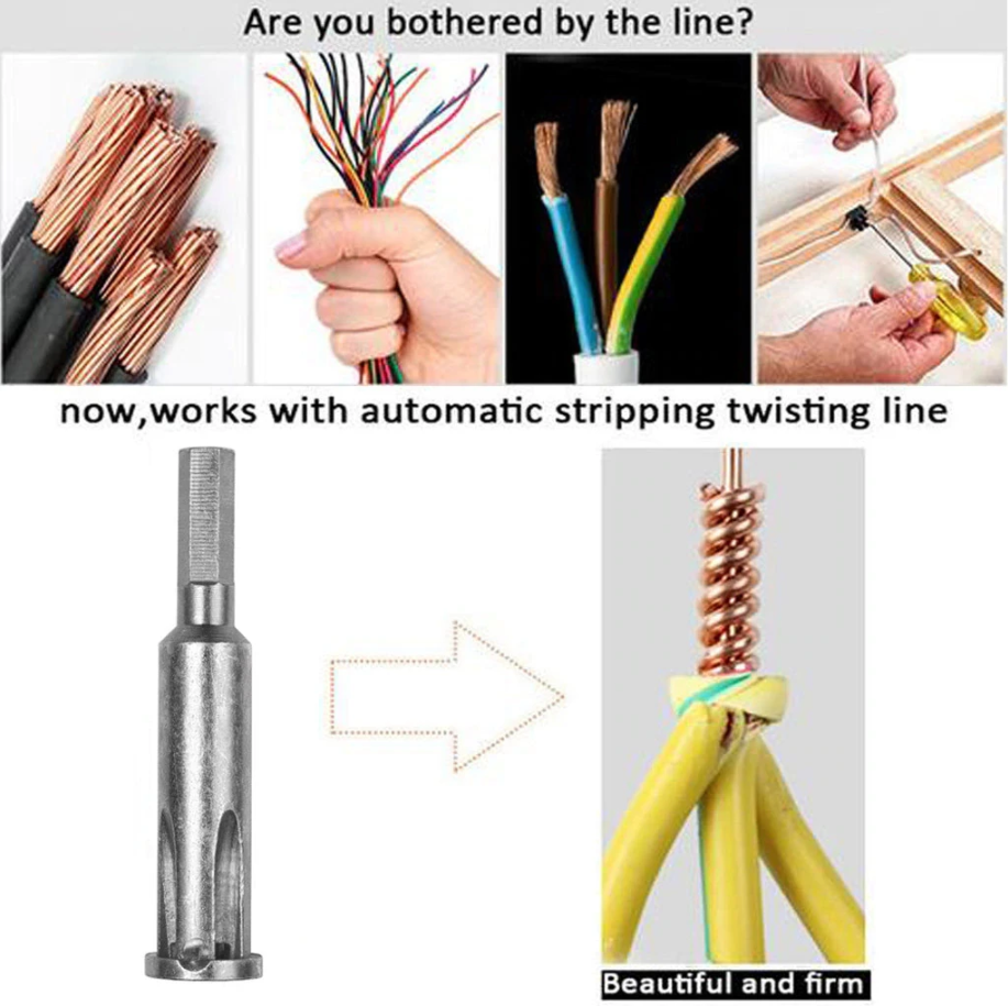Werkzeug zum Abisolieren und Verdrillen von Draht