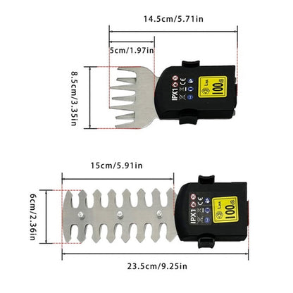 2-in-1-Akku-Schere und Heckenschere