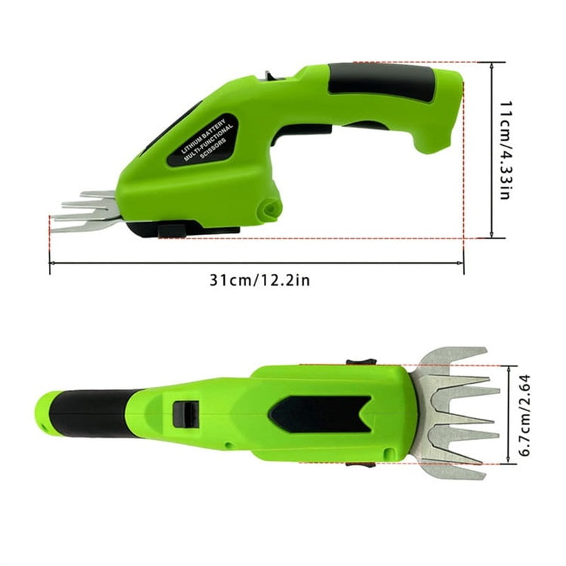 2-in-1-Akku-Schere und Heckenschere