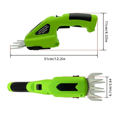 2-in-1-Akku-Schere und Heckenschere