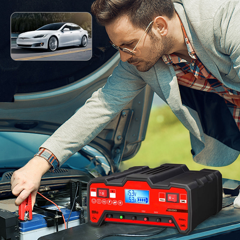 🎉Heißer Ausverkauf 50% OFF🎉Intelligentes Impulsreparatur-Batterieladegerät für Kraftfahrzeuge