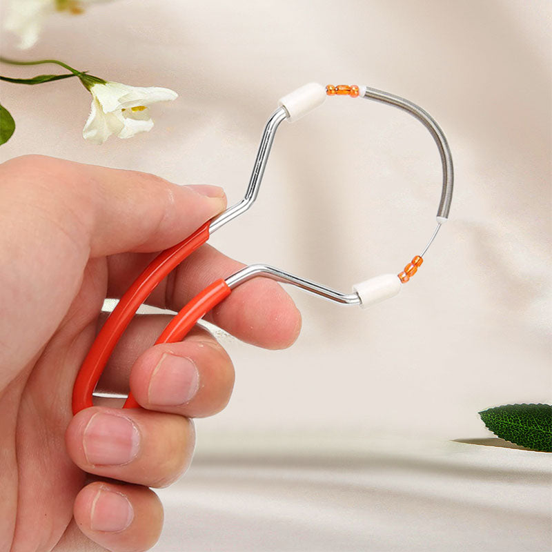 Women's Manual Spring Epilator Tool for Facial Hair Removal