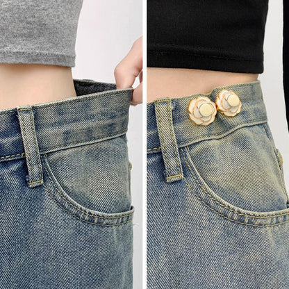 Abnehmbare Kamelien-Taillenschnallen für weite Jeans