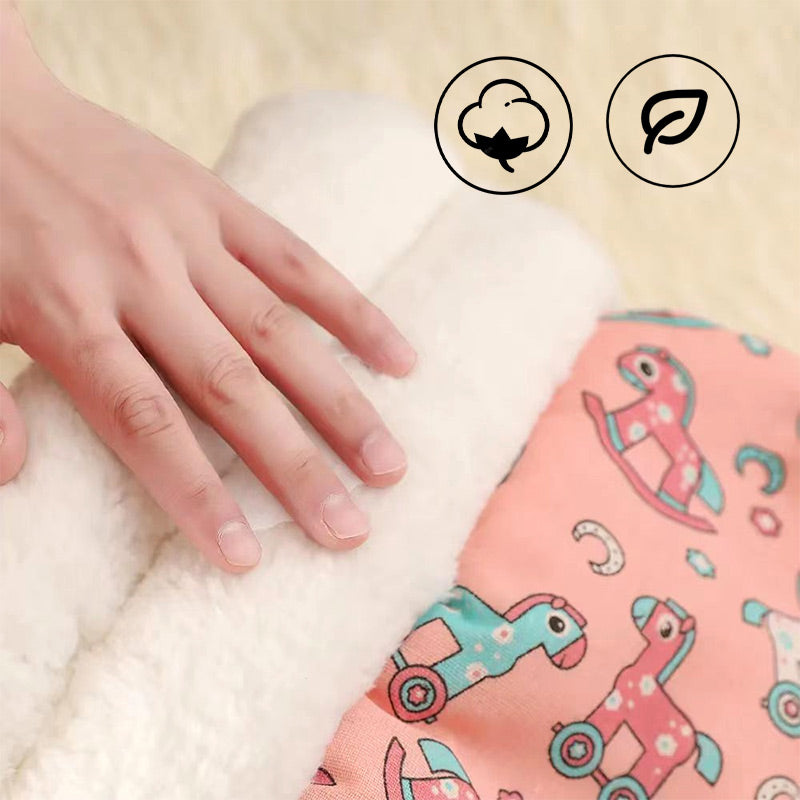 ⏳Zeitlich begrenztes Angebot⏳ Flauschiger Katzen-Winterschlafsack – halb geschlossene Kuschelhöhle mit Cartoon-Muster, Rosa oder Blau