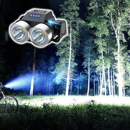 Outdoor Portable Dual Head Super Bright LED Fahrradscheinwerfer