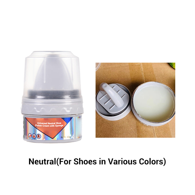 🔥Universal Neutral Shoe Polish Cream mit Schwamm🔥