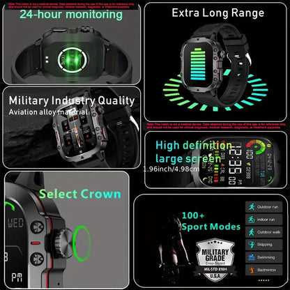 ⌚️Rugged Outdoor Smart Watch - 100+ Sportmodi