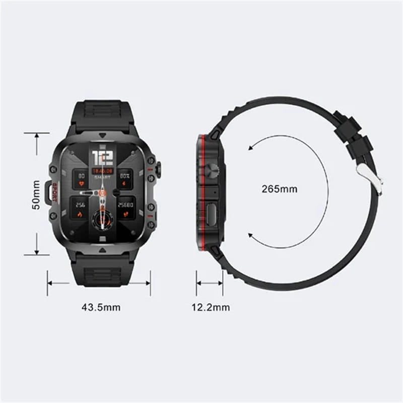 ⌚️Rugged Outdoor Smart Watch - 100+ Sportmodi