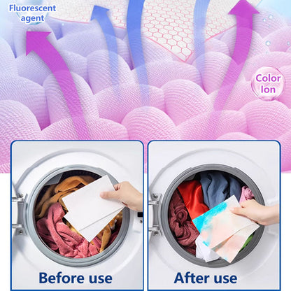 Color Catcher Laundry Sheets - Verhinderung von Farbstoffübertragung in der Waschmaschine