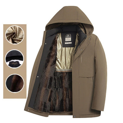 🎁Winter heißer Verkauf 49% RABATT🔥Herren Winter Thermomantel mit dicker Kapuze Parka