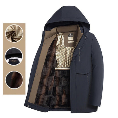 🎁Winter heißer Verkauf 49% RABATT🔥Herren Winter Thermomantel mit dicker Kapuze Parka