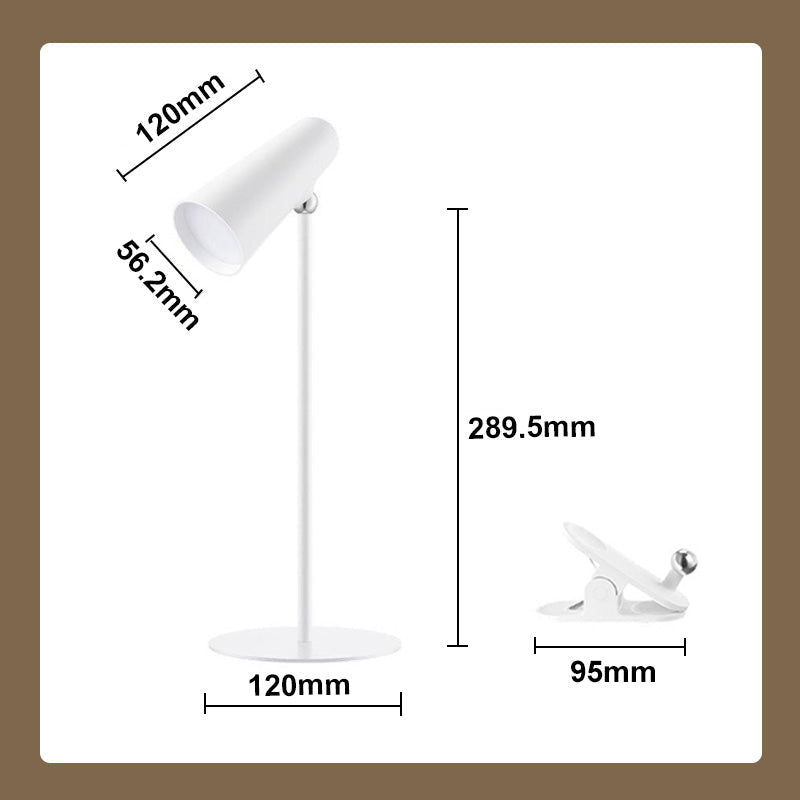 Multifunktionale magnetische wiederaufladbare Schreibtischlampe mit Klemme