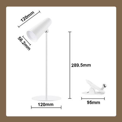 Multifunktionale magnetische wiederaufladbare Schreibtischlampe mit Klemme