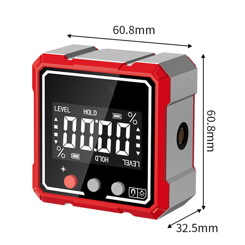 Magnetischer Laser-Digitalwinkelmesser mit Wasserwaage