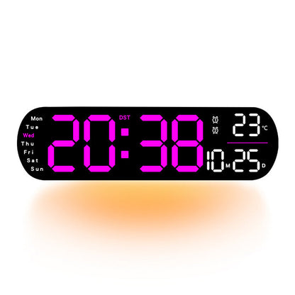 Multifunktionale dekorative LED-Digital-Wanduhr