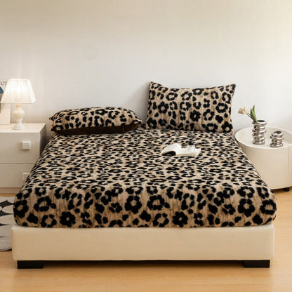 🔥HOT SALE 🔥Soft Leopard Print Fitted Sheet