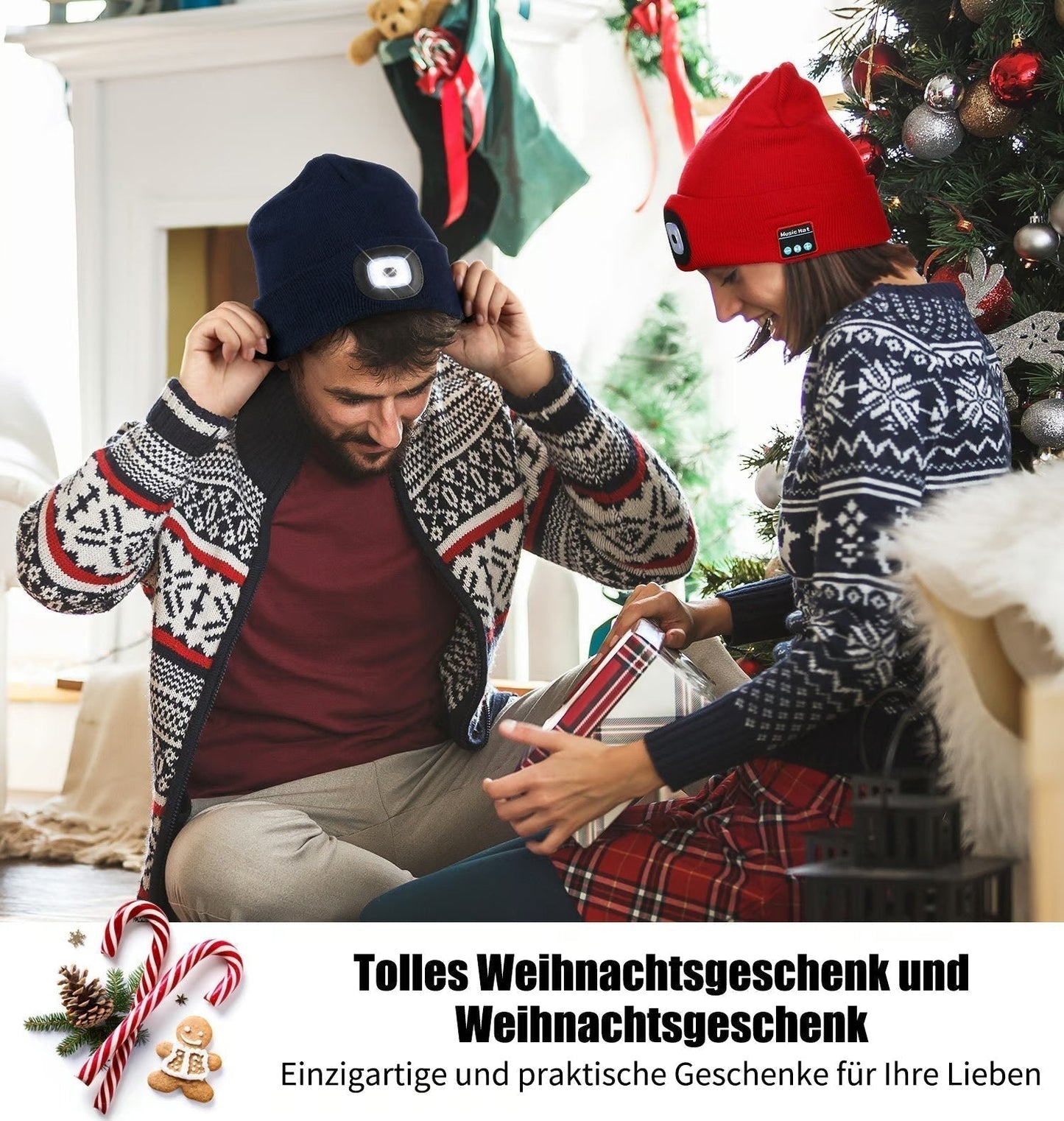 🎄FRÜHE WEIHNACHTSAKTION 49% RABATT 🎅 3-in-1 Funk-Beanie