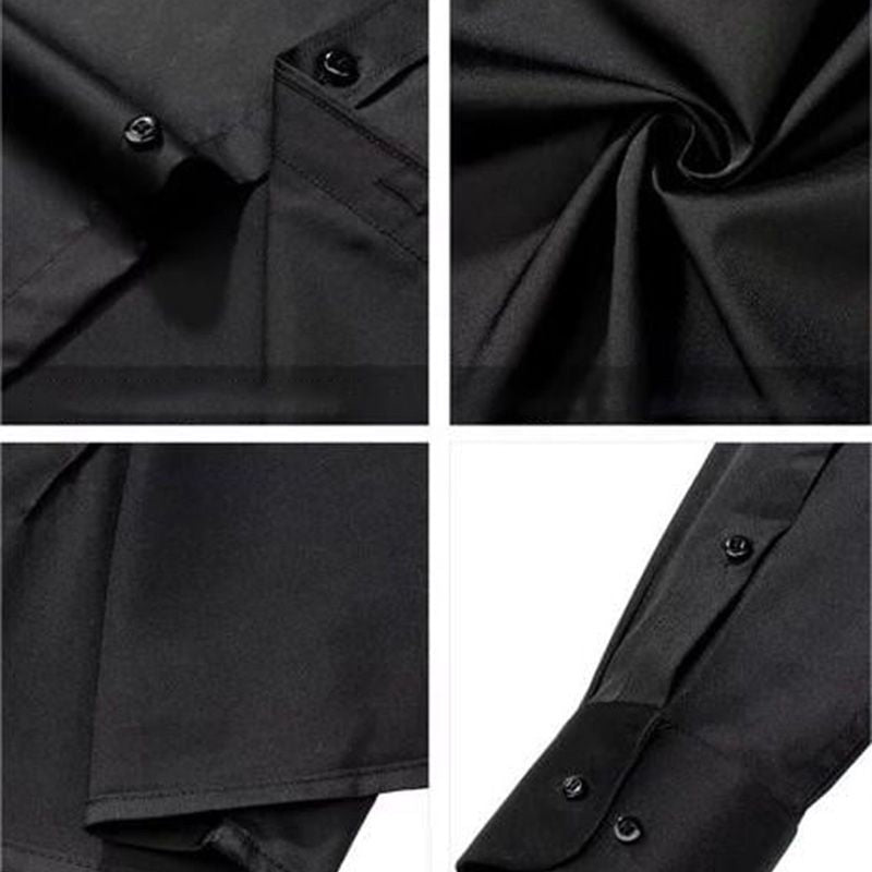 👔Herren hochelastisches bügelfreies Business-Hemd