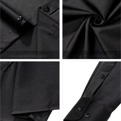 👔Herren hochelastisches bügelfreies Business-Hemd