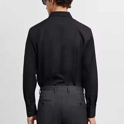 👔Herren hochelastisches bügelfreies Business-Hemd