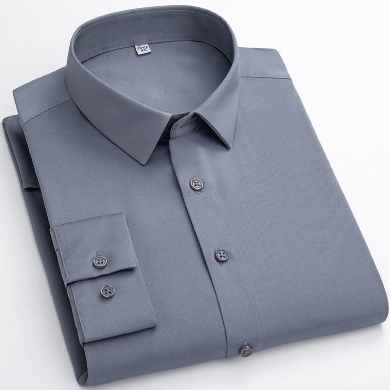 👔Herren hochelastisches bügelfreies Business-Hemd