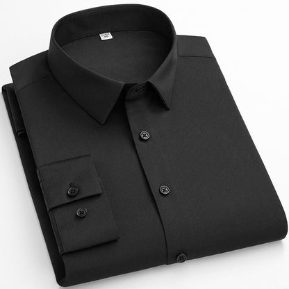 👔Herren hochelastisches bügelfreies Business-Hemd