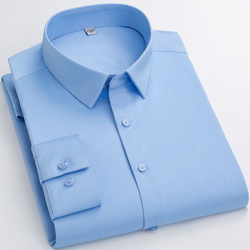 👔Herren hochelastisches bügelfreies Business-Hemd