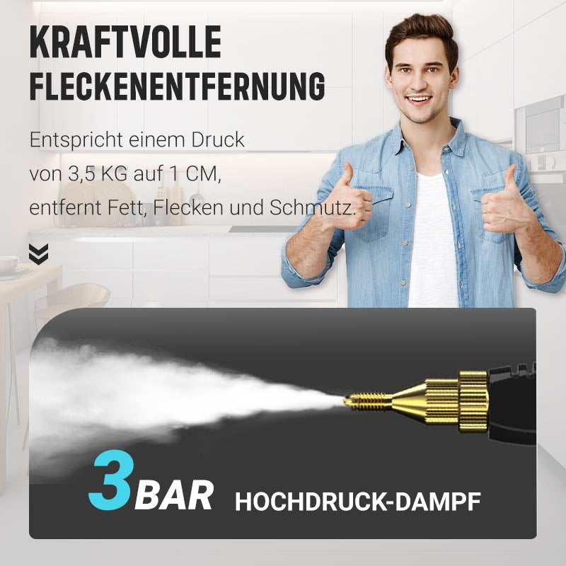 🔥🔥HEIßER SALE 58% RABATT🔥🔥2500W Tragbarer Hochtemperatur-Dampfreiniger mit Druckbeaufschlagung