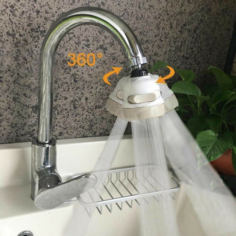 360 Grad drehbar Anschluss Düse für Wasserhahn, ABS/Metall
