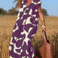 Lässiges Damenkleid mit geometrischen Farbblöcken